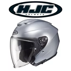 HJC i30  Open-Face Motorcycle Helmet - Silver - CHOOSE YOUR SIZE - Picture 1 of 8