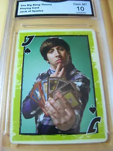 HOWARD WOLOWITZ THE BIG BANG THEORY CARTA DA GIOCO JACK OF PICCHE GRADO 10 - Foto 1 di 1