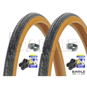 2 Copertone + 2 Camere + 2 Flap Bici 26 x 1 - 1 / 2 N / P MICHELIN WOLRD TOUR - Foto 1 di 3