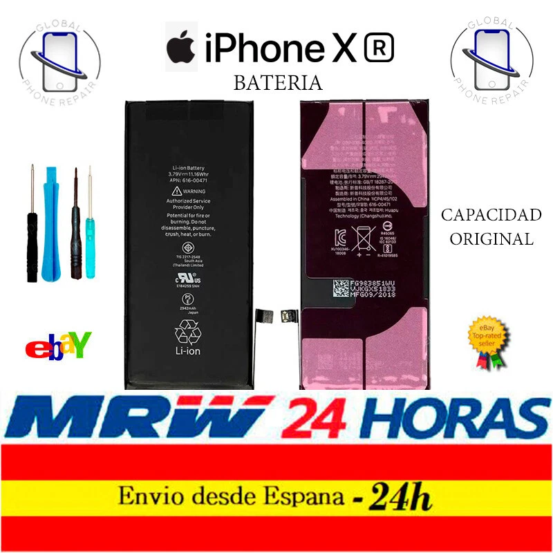 Bateria iPhone XR Capacidad Original 2942 mah con adhesivo + ENVIO 24H - Imagen 1 de 1
