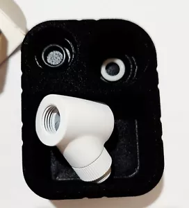 Monsoon - White 45° Rotary Angle Fitting - 3/4"OD - Watercooling - Picture 1 of 6