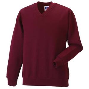 Boys School Jumper Black Navy V-Neck Sweater Fleece Sweatshirt Uniform Ages 3-13
