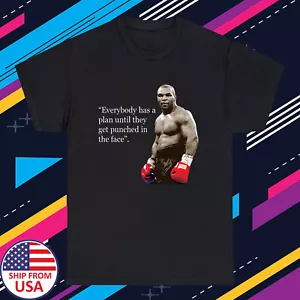 Mike Tyson Boxing Legend Quotes Hombre Negro Talla S-5XL - Imagen 1 de 1