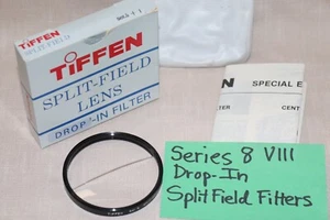New TIFFEN Series 8 VIII SPLIT FIELD +1 FILTER Drop-IN Ser 8 Split Diopter Plus1 - Picture 1 of 9