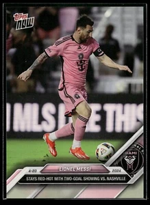 2024 MLS Topps Now Lionel Messi TWO-GOAL SHOW Inter Miami CF #38 SP 🔥 - Bild 1 von 2