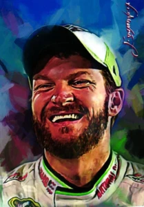 Dale Earnhardt Jr. 2020 Authentic Artist Signed Limited Edition Card 6 of 50 - Picture 1 of 4