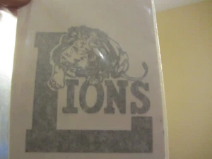 TEAM THROWBACK LOGO LIONS  vintage 70s iron on t shirt transfer full size NOS - Bild 1 von 6