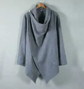 Herren chinesischer Stil halber Kragen Knopf Baumwolle Umhang Mantel Poncho Outwear Umhang 856 - Bild 1 von 16