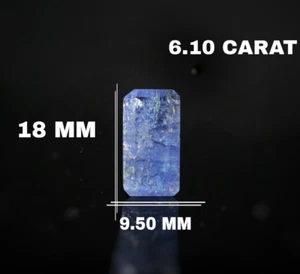 Natural Tanzanite 18x9.5 mm Baguette Tanzanite 6.20 Cts December Birthstone - Picture 1 of 8