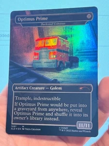 1X FOIL Optimus Prime / Darksteel Colossus BORDERLESS MINT MTG Magic Secret Lair - Bild 1 von 4