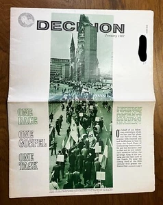 DECISION Jan 1967 vintage Religious magazine Billy Graham Jesus God newspaper - Picture 1 of 3