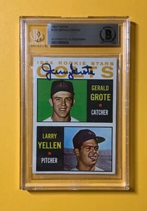 1964 Topps Gerald "Jerry" Grote novato Astros Beckett auténtico automático - Imagen 1 de 2