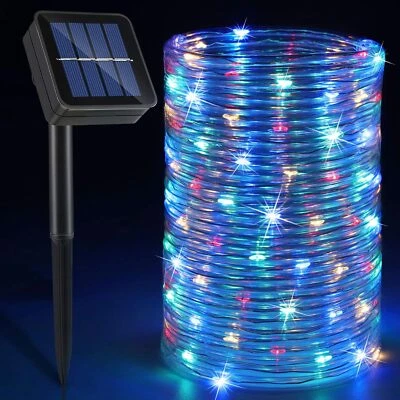 Corda Solare Led Fata Stringa Striscia Luci Esterno Giardino Patio Cortile Piscina UK - Immagine 1 di 4