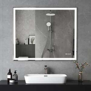 30"x36"LED Wall Mounted Bathroom Vanity Mirror With Lights Anti Fog Touch Switch - Picture 1 of 12