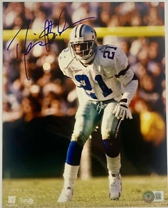Deion Sanders signed Photo Dallas Cowboys football 8x10 beckett coa - Picture 1 of 9