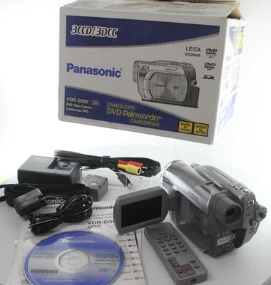 Panasonic NTSC 3CCD DVD Camcorder 3.1MP Still - Video Transfer (VDR-D300P-S) - Image 1 of 2