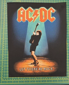 AC/DC LET THERE BE ROCK LARGE PRINTED SEW ON BACK PATCH OFFICIALLY LICENSED - Picture 1 of 7