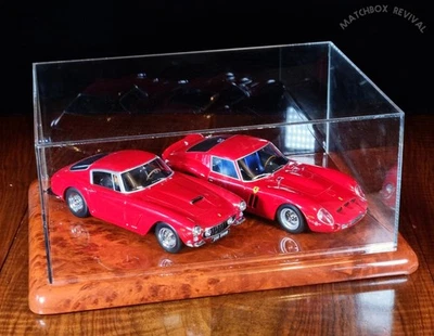 2x 1/18 KK-Scale Ferrari 250 GTO & 250 SWB In AutoArt Display Case - Image 1 of 4