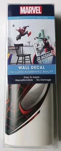 Calcomanía de pared Marvel Amazing Spider-Man 21x21" AR decoración estilo cómic interactivo nueva - Imagen 1 de 10