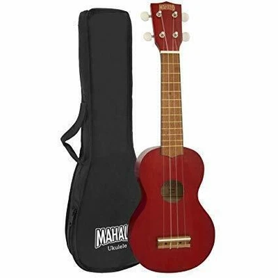 Mahalo Kahiko Soprano Ukulele Red including Bag  MK1TRED - Image 1 of 3