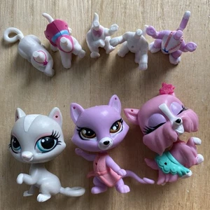 Menge 3 Littlest Pet Shop Getting Glamourous Katze Hund und Körper - Bild 1 von 6