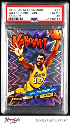 2015-16 Panini Excalibur Kaboom #22 Wilt Chamberlain SP PSA 10 GEM Lakers POP 8 Foto 1 de 2