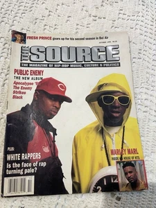 The Source Magazine October 1991 Public Enemy Marley Marl KRS-One Hip-Hop OOP - Picture 1 of 4