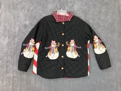 De Colección Parche Magic Muñeco de Nieve Chaqueta Mujer Apliques Grandes Acolchado Invierno Navidad Foto 1 de 4