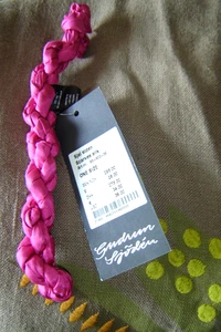 BNWT *Gudrun Sjoden* pure silk cerise crinkle shawl - Picture 1 of 1