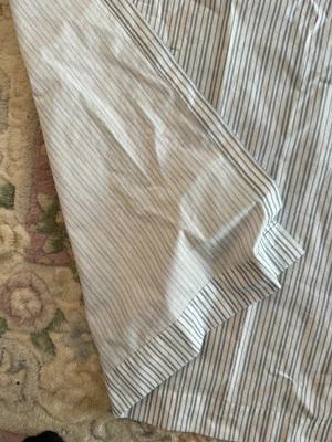 2 paneles de cortina a rayas azules JCPenny Home Collection mezcla de algodón 84"X40" Foto 1 de 4