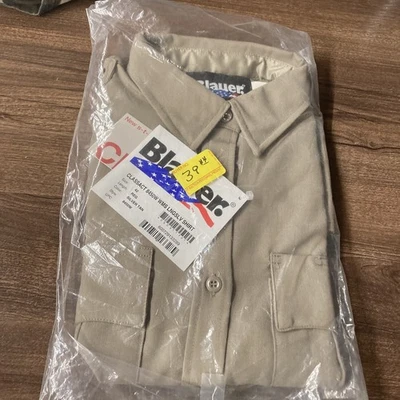 CAMISA 42 REGULAR AZUL MUJER L/S MEZCLA LANA CREMALLERA 8450W PLATA TOSTADO 42 NUEVA Foto 1 de 3