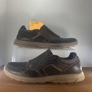 Rockport Hombres Cuero Sin Cordones Mocasines Informales Caminar Cómodos Zapatos Talla 11.5 - Imagen 1 de 8