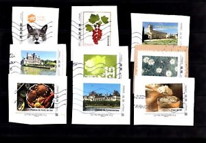 Lot de 9 timbres collectors
