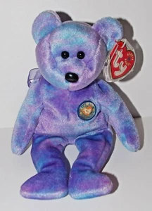 Ty Beanie Baby Clubby IV Plüsch 8 Zoll Teddybär Stofftier Etikett nicht mehr produziert 2001 - Bild 1 von 4