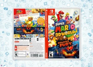 Super Mario 3D World Bowser's Fury COVER ART: Insert & Case for Nintendo Switch - Picture 1 of 3