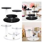 Round Acrylic Products Display Riser Stand 3 Tier for Earrings Bracelets