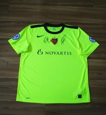FC BASEL 1893 FOOTBALL SHIRT JERSEY 2009 2011 AWAY NIKE SIGNEDS AUTOGRAPHS XL Cover
