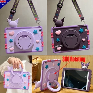 Kids Rotate Stand Case Cover With Strap For iPad 10/9/8/7/6/5th Gen Mini Air Pro - Picture 1 of 27