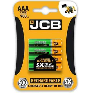JCB AAA Rechargeable Batteries NiMH 900mAh for BT4600 BT8500 BT8600 Cordless - Picture 1 of 1