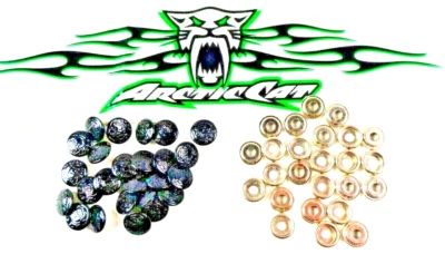 Broches de presión de asiento de gato ártico vintage de 25 unidades de latón enchapado en negro cabeza de gato broche de presión y enchufe Foto 1 de 4