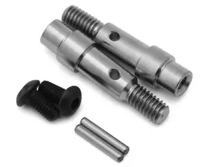 Team Associated RC10B6/RC10B7 Factory Team Titanium Hex Adapter Front Axles (2) - Picture 1 of 2