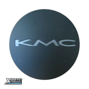 KMC 659 Split Matte Flat Black Snap In Center Cap 1087K69 - Picture 1 of 2