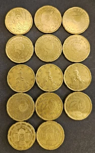 Lot 14 x 20 Cent Euroraum Fehlprägung (Materialablagerung / Stempelausbruch) - Bild 1 von 18
