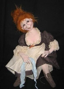 Cloth Art Doll CD Pattern "Jeanne the Innkeeper's Wife" by Sharon Mitchell - Picture 1 of 2