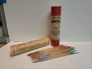 Vintage Plaza Mfg. Co. Let’s Play Fiddle Stix Pick Up Sticks Game New York - Picture 1 of 11