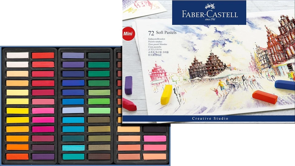 Faber-Castell Creative Studio Soft Pastels Set of 72 128272t