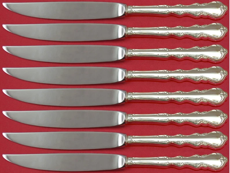 Angelique by International Sterling Silver Steak Knife Set 8pc Not Serr Custom - Image 1 of 3