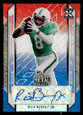 2021 Leaf Metal Draft Marbles Red White and Blue #RBJ Rico Bussey Jr. /7 - Image 1 of 2
