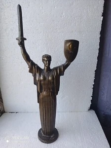 Sowjetische russische UdSSR große Statue Figur Bronze Denkmal Mutterland - Bild 1 von 13