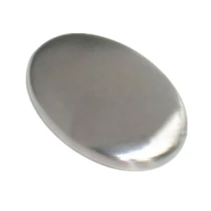TRIXES Stainless Steel Soap Bar NEW Odour Eliminating Soap Bar & Black Stand - Picture 1 of 5